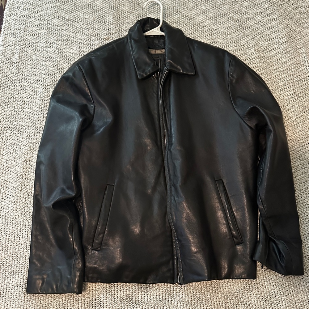 Bachrach men’s genuine lamb leather coat